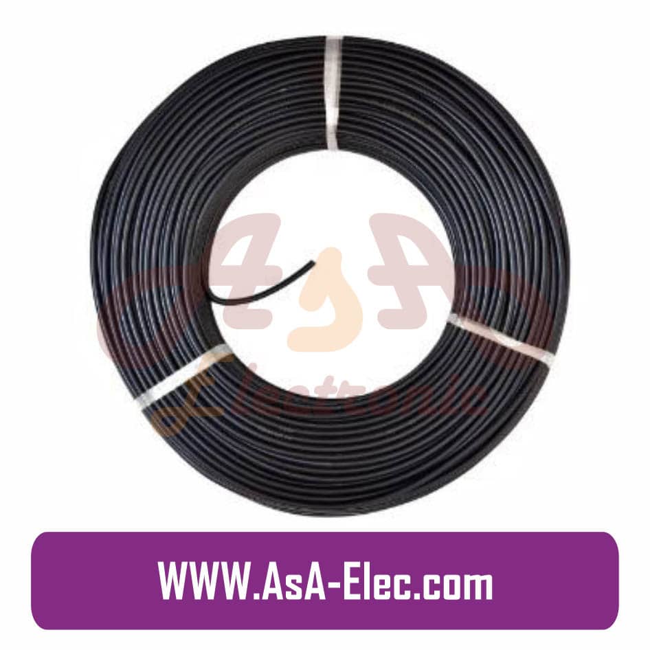 سیم افشان مشکی تمام مس 0.75mm